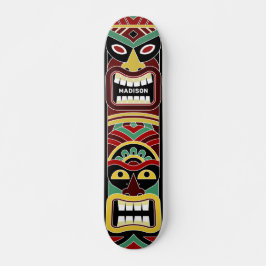 Cooler Tiki Totem-individuelle Name Skateboard