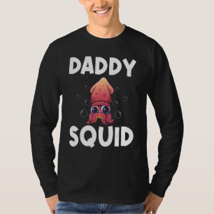 Cooler Tintenfisch für Männer Vater Octopus Biolog T-Shirt