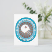 Cooler Tischtennisclub Postkarte (Stehend Vorderseite)