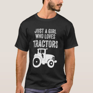 Cooler Traktor für Mädchen Kind Kind Bauer Kleinki T-Shirt