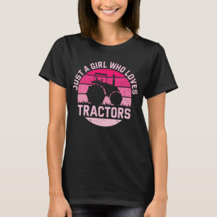 Cooler Traktor Lover Nur ein Mädchen, das Traktore T-Shirt