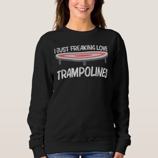 Cooler Trampolin für Männer Frauen Freizeit Outdoo Sweatshirt (Vorderseite)
