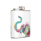 Cooler, trendiger, farbenfroher Elefant Flachmann (Rechts)