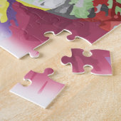 Cooler, trendiger, farbenfroher Elefant Puzzle (Seite)