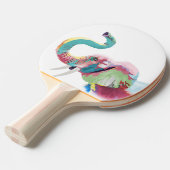 Cooler, trendiger, farbenfroher Elefant Tischtennis Schläger (Vorderseite)