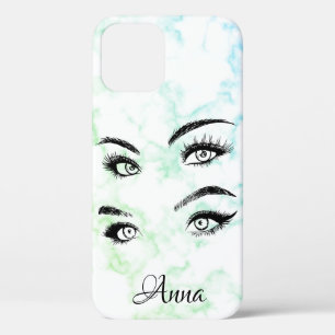 Cooler trendiger grüner Marmor, Augen Case-Mate iPhone Hülle