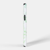 Cooler trendiger grüner Marmor, Augen iPhone Hülle (Rechte Seite)