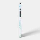 Cooler trendiger grüner Marmor, Augen iPhone Hülle (Linke Seite)