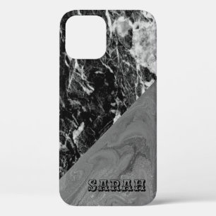 Cooler trendiger schwarzer Marmor Case-Mate iPhone Hülle