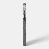 Cooler trendiger schwarzer Marmor iPhone Hülle (Linke Seite)