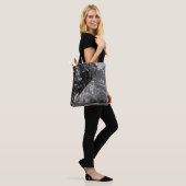 Cooler trendiger schwarzer Marmor Tasche (Am Model)