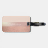 Cooler Trendstreifen, Ananas Gepäckanhänger (Rückseite horizontal)