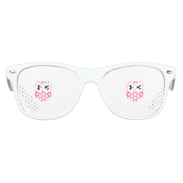 Cooler trendy Cartoon Owl Partybrille (Vorderseite)
