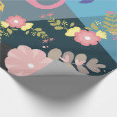 Cooler Trendy Chic-niedlicher rosa Girly Geschenkpapier (Ecke)