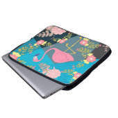 Cooler Trendy Chic-niedlicher rosa Girly Laptopschutzhülle (Vorne Knopf)