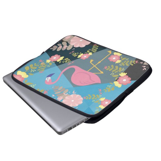 Cooler Trendy Chic-niedlicher rosa Girly Laptopschutzhülle (Vorne Knopf)