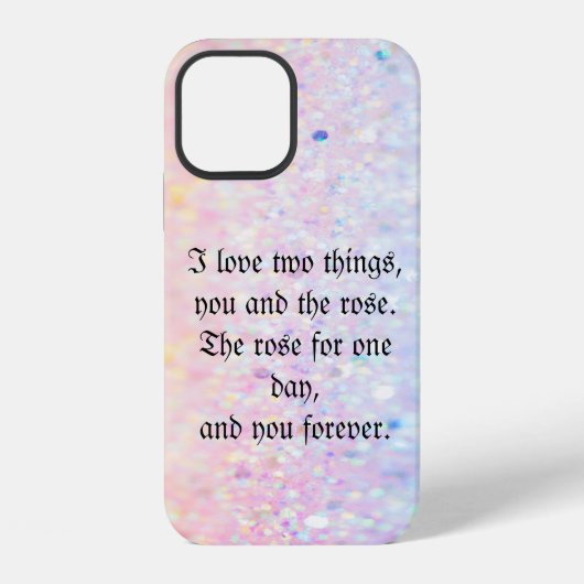 Cooler Trendy Glitzer iPhone Hülle (Rückseite)
