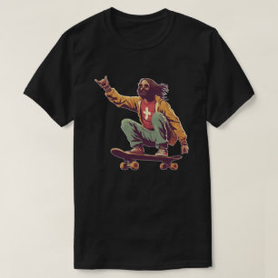 Cooler Trendy Jesus Christ Skater T-Shirt