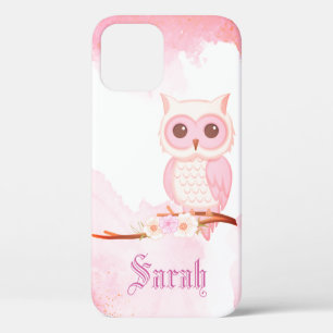 Cooler, trendy Pink Owl Case-Mate iPhone Case