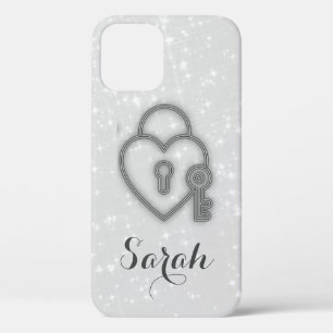 Cooler, trendy Silver Heart Case-Mate iPhone Case
