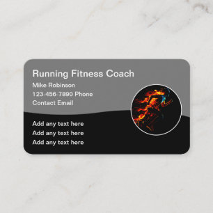 Cooler Triathlon Fitness Coach Visitenkarte