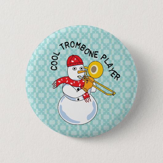 Cooler Trombone-Player Button (Vorderseite)