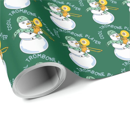 Cooler Trombone-Player Geschenkpapier (Rolleneckpunkt)