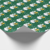 Cooler Trombone-Player Geschenkpapier (Ecke)