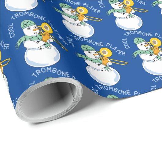 Cooler Trombone-Player Geschenkpapier (Rolleneckpunkt)