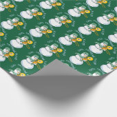 Cooler Trombone-Player Geschenkpapier (Ecke)