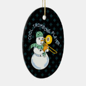 Cooler Trombone-Player Keramik Ornament (Rechts)