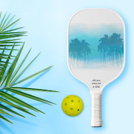 Cooler tropischer Palmenbaum Blaue Farbe Pickleball Schläger