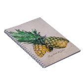 Cooler tropischer Strand mit Ananas-Personalisiert Notizblock (Rechte Seite)