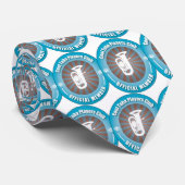 Cooler Tuba-Spieler-Verein Krawatte (Gerollt)