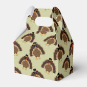 Cooler türkischer Erntedank mit braunem, grünem Mu Geschenkschachtel (Rückseite)