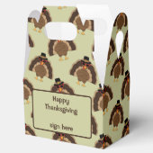 Cooler türkischer Erntedank mit braunem, grünem Mu Geschenkschachtel (Geöffnet)