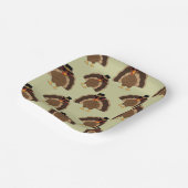 Cooler türkischer Erntedank mit braunem, grünem Mu Pappteller (Gewinkelt)