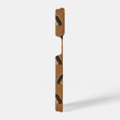 Cooler türkischer Erntedank mit braunem Muster iPhone Hülle (Rechte Seite)