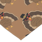 Cooler türkischer Erntedank mit braunem Muster Kurzer Tischläufer (Ecke)