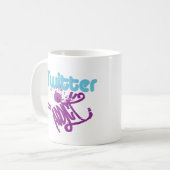 Cooler Twitter-Süchtigermischen kundenspezifische Kaffeetasse (Vorderseite Links)