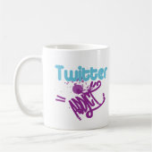 Cooler Twitter-Süchtigermischen kundenspezifische Kaffeetasse (Links)