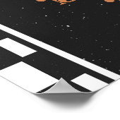 Cooler Typ Begrüßungspapier | Skateboardsigne Poster (Ecke)