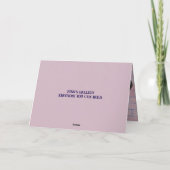 COOLER TYP BIRTHDAY CARD DANKESKARTE (Rückseite)