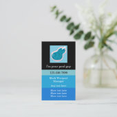 Cooler Typ des Pools Visitenkarte (Stehend Vorderseite)