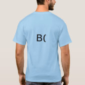 cooler Typ Emoticon T-Shirt (Rückseite)