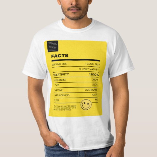 "Cooler Typ Fakten T - Shirt: Entdecken Sie faszin T-Shirt (Vorderseite)