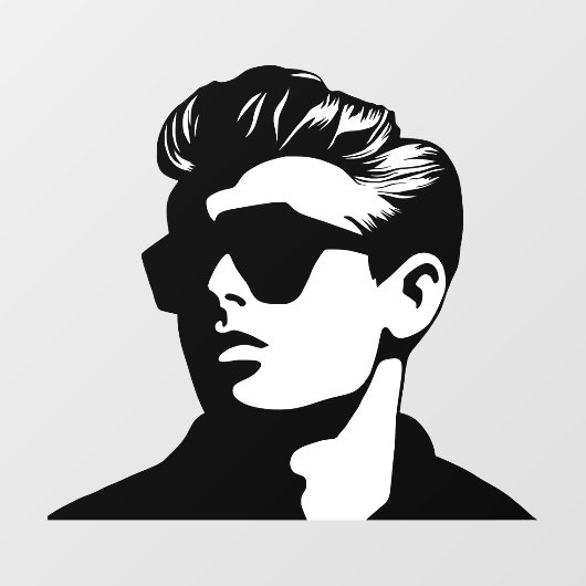 Cooler Typ Fensteraufkleber (Blatt)