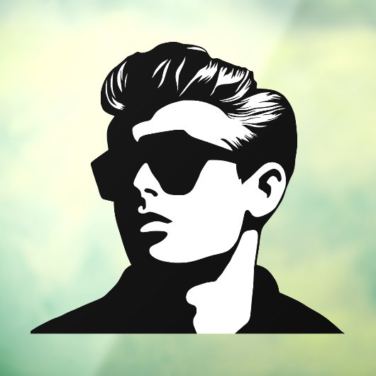 Cooler Typ Fensteraufkleber (Blatt 3)