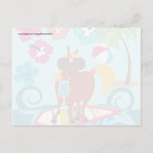 Cooler Typ für Pferde Sommerspass Beach Party Einladungspostkarte (Rückseite)