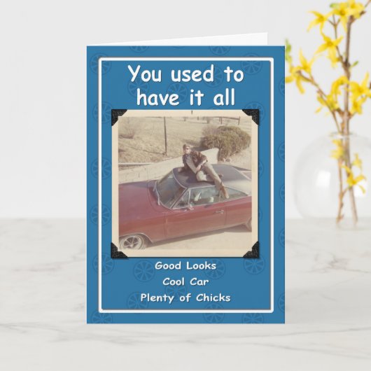 Cooler Typ Geburtstag Karte (Gelbe Blume)